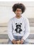 Bisklet Yaka Unisex Uzun Kollu Sweatshirt Teddy Bear Baskılı 4