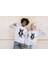 Bisklet Yaka Unisex Uzun Kollu Sweatshirt Teddy Bear Baskılı 1