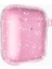 Airpods Uyumlu Zore Allstar Airbag 32 Parlayan Simli Saydam Renkli Kılıf-Pembe 1