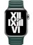 ​​​watch 44MM Uyumlu Krd-34 Deri Kordon Zore - Koyu Yeşil 1