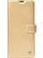 Galaxy S23 Plus Kılıf Kar Deluxe Kapaklı Kılıf-Gold 1