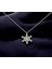 14kt Altın 0.01ct Pırlantalı Kar Tanesi Kolye 6