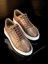 Lüks Deri Erkek Sneaker,kahve 4