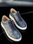 Lüks Deri Erkek Sneaker, Lacivert 2