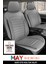 Dodge Stratus Uyumlu 5 Koltuk Tam Set Deri Oto Koltuk Kılıfı Terletme Yapmaz Gri 1
