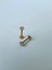 Yıldız Taşlı Tragus Helix Piercing Çelik Gold Rengi 8 mm 4