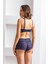 Kadın Kiremit Rengi Dantelli Bralet Sütyen Boxer Takım 4