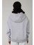 Basic Kadın Oversize Fit Kapüşonlu ve Fermuarlı Üst 2