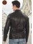 Erkek Kuzu Derisi Ceket Slim Fit Siyah Fermuarlı Deri Mont Tarz Şık ve Modern Tasarım 3