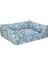 Alpha Merta Mavi-Beyaz Köpek Yatağı L 85x105cm 2