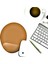 Bilek Destekli Mousepad - Kaymaz Mouse Ped - Fare Pedi - Oval Mouse Altlığı - Oval Mousepad - Kahve Mouseped 2