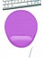 Bilek Destekli Mousepad - Kaymaz Mouse Ped - Fare Pedi - Oval Mouse Altlığı - Oval Mousepad - Mor Mouseped 1
