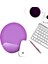 Bilek Destekli Mousepad - Kaymaz Mouse Ped - Fare Pedi - Oval Mouse Altlığı - Oval Mousepad - Mor Mouseped 2