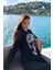 Iki Iplik Kurukafa Crystal Taşlı Kadın Slim Fit Siyah Sweatshirt 2