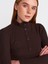 31435 Balıkçı Yaka Düğmeli Top-Bordo 1