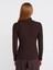 31435 Balıkçı Yaka Düğmeli Top-Bordo 2