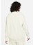 Beyaz Kadın Yuvarlak Bol Kesim Baskılı Sweatshirt DQ5733-133 W Nsw Phnx Flc Os Crew Beden: S 2
