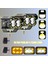 LED Drl Motosiklet Sis Farı Çakarlı Off Road 4 Mod Delici Yüksek Performans metal far seti 1