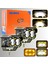 LED Drl Motosiklet Sis Farı Çakarlı Off Road 4 Mod Delici Yüksek Performans metal far seti 2