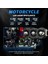 2 Adet Metal Motosiklet 3 LED Lazer Sis Farı Kasa Baykuş Model Delici Beyaz Sarı Çift Renk 12-80 V 3