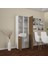 Modilayn 55 x 165 x 30CM Çok Amaçlı Dolap 3 Kapaklı 7 Raflı Çekmeceli Banyo Dolabı Ofis Dolabı 2