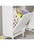 55 x 165 X 32,5 CM 3 Kapaklı Çok Amaçlı Mutfak Dolabı Sepetli Banyo Dolabı Oyuncak Dolabı 4