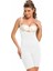 iShe Beyaz İnce Askılı Göğüsaltı Şortlu Body Korse NBB2480 1