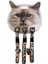 Kedi Boyun Tasması Leopar Desenli 10mm28cm (3 Lü) 1