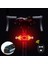 5 Modlu Su Geçirmez USB LED Şarjlı Sinyal Kablosuz Kumandalı Bisiklet - Scooter Arka Işık 1