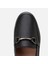 01AYH306720A100 Deri Siyah Kadın Tokalı Loafer 4
