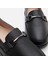 01AYH306720A100 Deri Siyah Kadın Tokalı Loafer 5