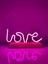14 Şubat'a Özel Pembe "love" Yazılı Neon Gece Lambası 1