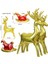 Yılbaşı Noel Baba Kızağı ve Geyikleri Şekilli 3 Adet Folyo Balon 1 Paket 1