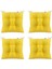 4'lü Pofidik Kare Sandalye Minderi 40 x 40 cm Sarı 1