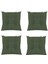 Haki 4'lü Kombin Pofuduk Kare Sandalye Minderi 40 x 40 cm 1