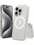Apple iPhone 16 Pro Max Kamera Çıkıntılı Şeffaf Magsafe Wireless Kablosuz Şarj Destekli V-Mags 5