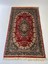 95X158CM Osmanlı Tarzı El Yapımı Çiçek Desenli Kırmızı-Lacivert Vintage Yün Halı, Yatak Odası Için Anatolian Model 1