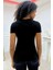 Kurukafa Crystal Taş Baskılı Dar Kesim Kısa Kol Pamuk Rahat Kadın Kırmızı T-Shirt 5