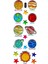 Sticker Kabartmalı Sticker Defter, Planlayıcı Etiket (CB454) 16X7 Cm- Güneş Sistemi Gezegen 3