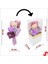 Pvc Kutulu,pelüş Ayıcık ve Mor Güllü Kuru Çiçek Buketi 26 cm x 11 cm 3