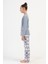 Kız Çocuk Uzun Kol 2 Iplik Füme Pijama Takım C7T0N2O504 4