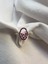 Pembe Taşlı Oval 925 Ayar Silver Gümüş Yüzük 1