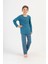 Erkek Çocuk Uzun Kol Mavi Pijama Takım C9T3N1O504 1