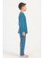 Erkek Çocuk Uzun Kol Mavi Pijama Takım C9T3N1O504 2