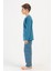 Erkek Çocuk Uzun Kol Mavi Pijama Takım C9T3N1O504 4