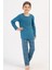 Erkek Çocuk Uzun Kol Mavi Pijama Takım C9T3N1O504 5