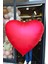 Dev Kırmızı Kalp Balon 150 cm 60 Inç Mat Kırmızı Kalp Folyo Balon 1