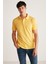 Chrıs Erkek Regular Kalıp %100 Pamuk Sarı Polo Yaka T-shirt 2