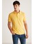 Chrıs Erkek Regular Kalıp %100 Pamuk Sarı Polo Yaka T-shirt 3