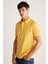 Chrıs Erkek Regular Kalıp %100 Pamuk Sarı Polo Yaka T-shirt 4